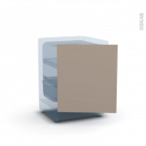 Porte Frigo Sous Plan Integrable N21 Ginko Taupe L60 X H70 Cm