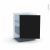 Porte Frigo Sous Plan Integrable N21 Ipoma Noir Mat L60 X H70 Cm