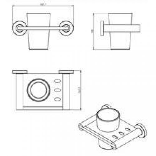 Porte-gobelet architecte COSMIC