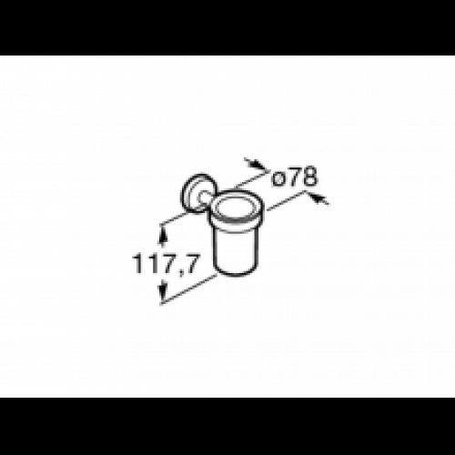 Porte-gobelet et gobelet mural Twin Roca