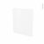 Porte Lave Vaisselle Full Integrable N21 Ginko Blanc L60 X H70 Cm