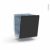 Porte Lave Vaisselle Full Integrable N21 Ipoma Noir Mat L60 X H70 Cm