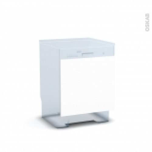 Porte Lave Vaisselle Integrable N16 Bora Blanc L60 X H57 Cm