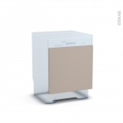 Porte Lave Vaisselle Integrable N16 Ginko Taupe L60 X H57 Cm