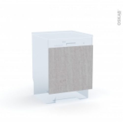 Porte Lave Vaisselle Integrable N16 Hoda Beton L60 X H57 Cm