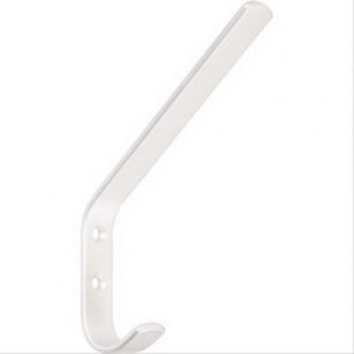 Porte-manteau en aluminium poli droit 140x60mm