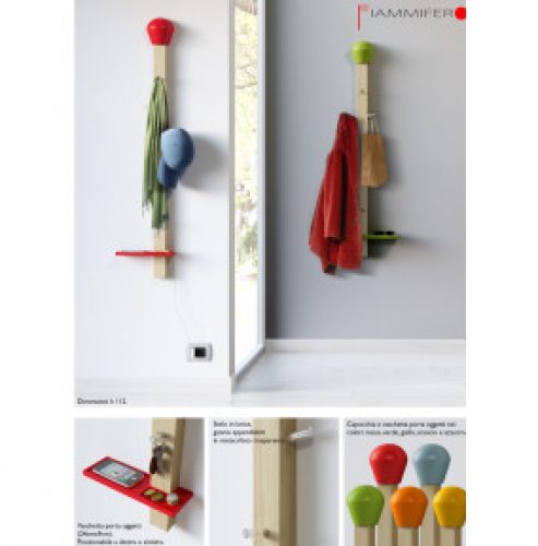 PORTE MANTEAUX MULTI-USAGE ALLUMETTE JAUNE