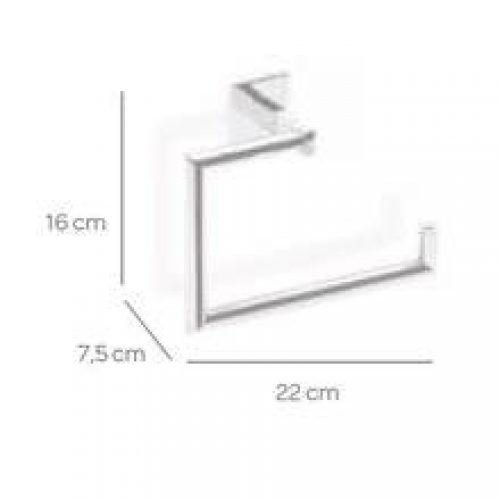 Porte-papier toilette anneau grand MIXTA CO2+