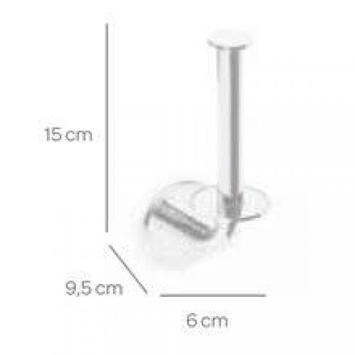 Porte-papier toilette avec réserve ROUND CO2+