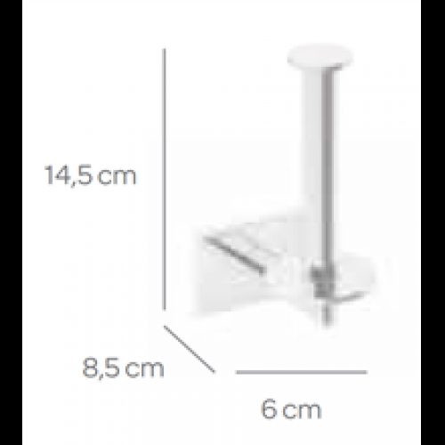 Porte-papier toilette avec réserve SENSA CO2+