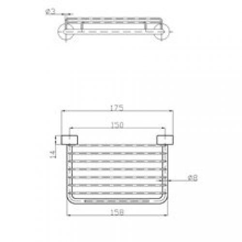Porte savon en laiton grille 175mm Medicrom…
