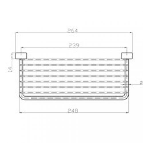 Porte savon en laiton grille 265mm Medicrom…