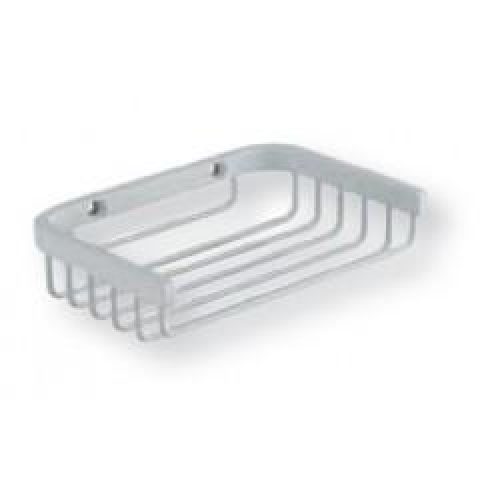 PORTE SAVON GRAND HOTEL PANIER ANGLE OU MURAL 27 cm/ 11 cm BLANC – CRISTINA ONDYNA GH15224