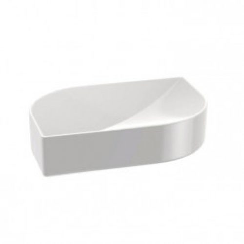 Porte-Savon KOH-I-NOOR VELA à poser 13x9x3cm céramique blanche