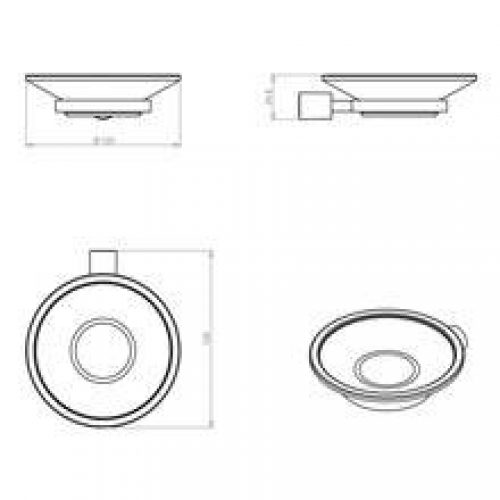 Porte-savon minimalisme COSMIC