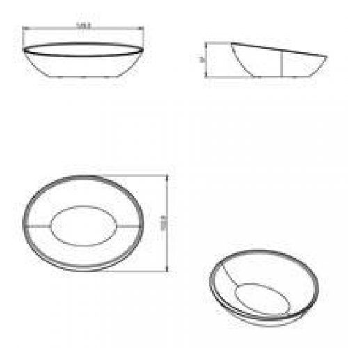 Porte-savon noir doux saku COSMIC