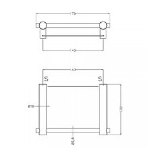Porte savon satiné plat Medinox Mediclinics