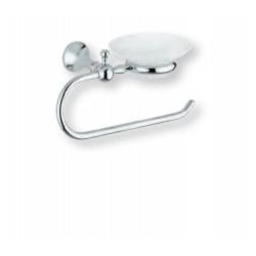 PORTE SERVIETTE AVEC PORTE SAVON EN VERRE DEPOLI REGENCY CHROME – CRISTINA ONDYNA RY23951