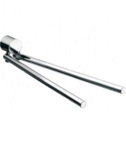 Porte-serviette emco rondo 2 chromé, 2 bras, amovible, 364 mm