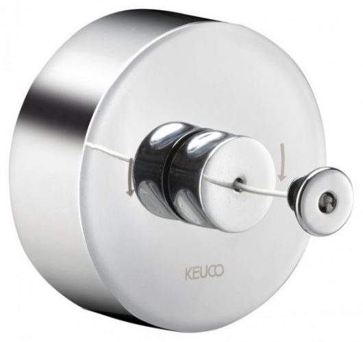 Porte Serviette Keuco Plan Fil à linge 2,80 m avec support mural