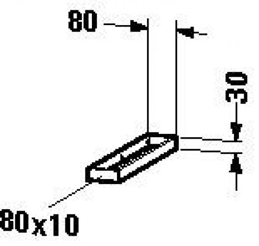 Porte Serviette Lavabo Duravit Universal UV996100000