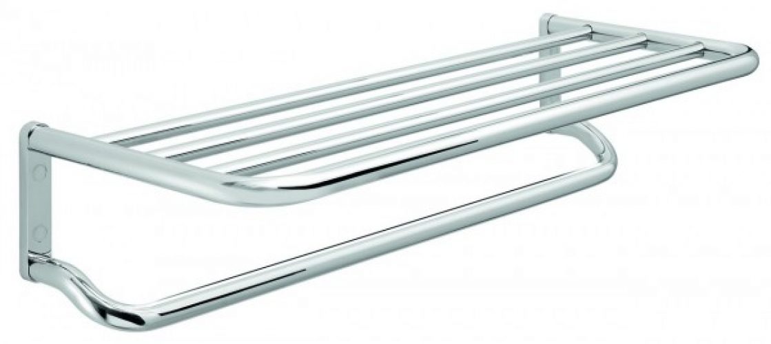 Porte Serviette Mural Gedy G-CANARIE 5 barres, étagère Chromé