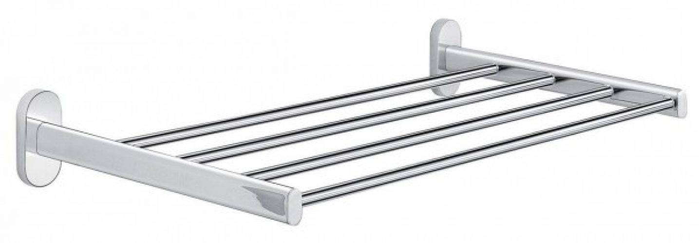 Porte Serviette Mural Gedy G-FEBO 4 barres, étagère Chromé
