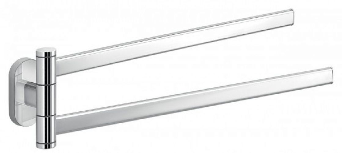 Porte Serviette Mural Gedy G-FEBO réglable 2 barres Chromé