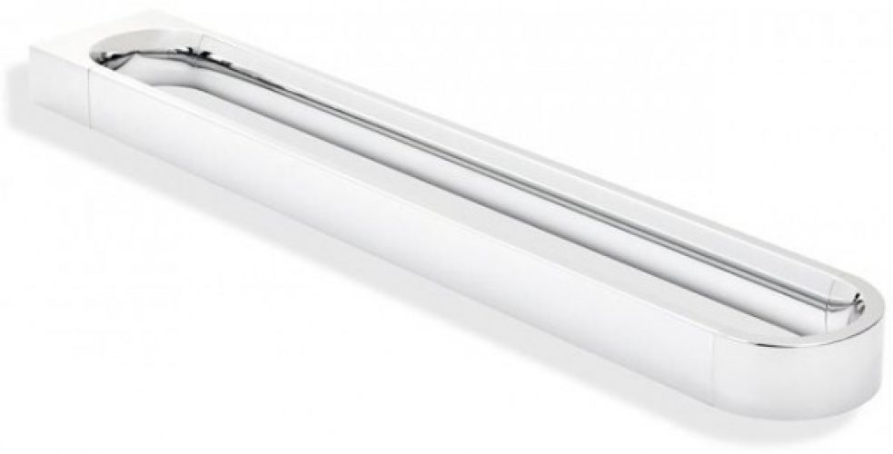 Porte Serviette Mural Hewi System 800 avec deux bras de support parallèles Chromé Brillant 800.09.10