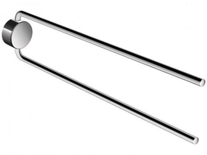 Porte Serviette Mural Hewi System 815 avec deux bras superposés 420 mm Chromé