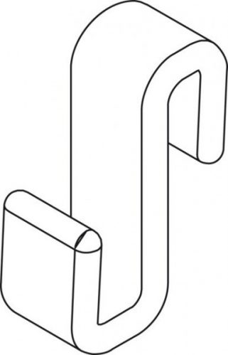 Porte Serviette Mural Kermi FILIA Crochet Transparent