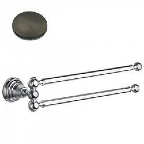 PORTE SERVIETTE MUSEO DOUBLE ARTICULE METAL BROSSE – CRISTINA ONDYNA CA21477