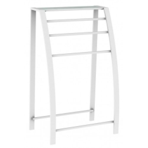 Porte serviette original à poser blanc
