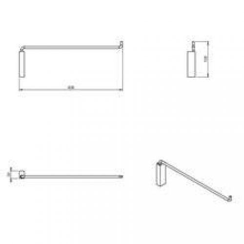 Porte serviette pivotant bath life COSMIC