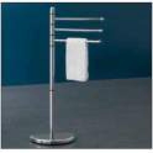 Porte serviette sur pied métal Hibiscus