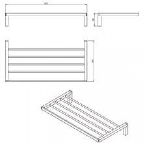 Porte serviette étagère bath life COSMIC