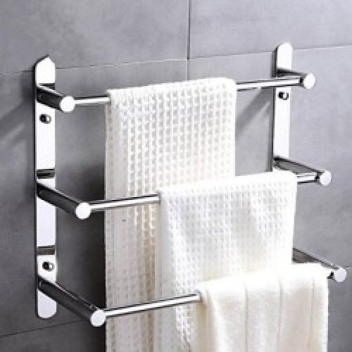 Porte-serviettes à 3 barres en acier inoxydable