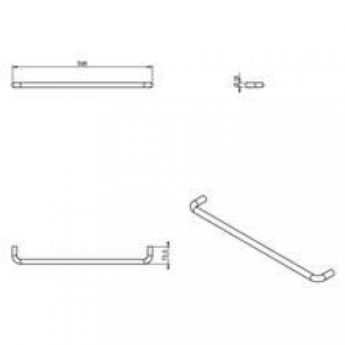 Porte-serviettes 60 cm working COSMIC