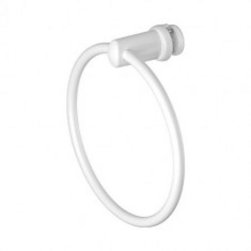 Porte-serviettes anneau blanc pour radiateur sèche-serviettes tubes plats