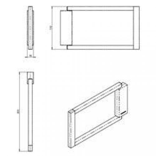 Porte-serviettes anneau blanc the grid COSMIC
