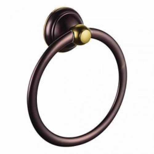 Porte-serviettes anneau en laiton bronze huilé