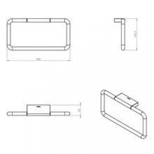 Porte-serviettes anneau large project COSMIC