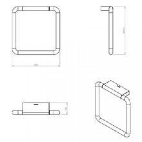 Porte-serviettes anneau long project COSMIC