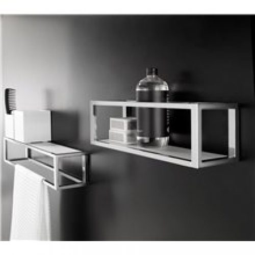 Porte-serviettes avec étagère chrome XL the…