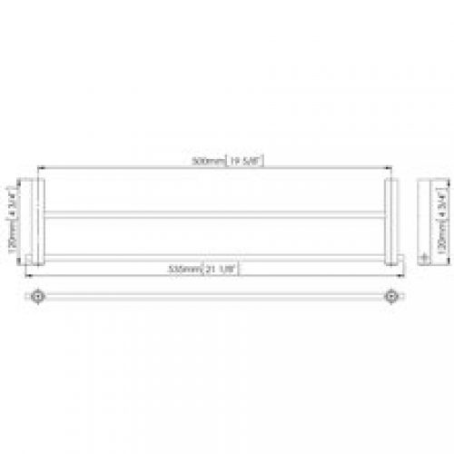 Porte-serviettes barres double brillant Medinox…