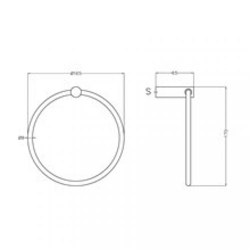 Porte-serviettes cerceau circulaire satiné…