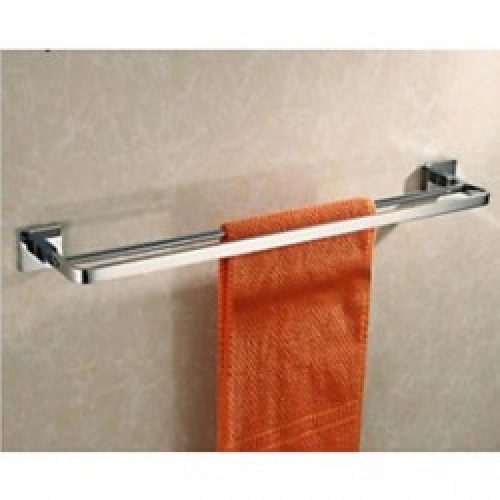 Porte-serviettes chromé pour salle de bain