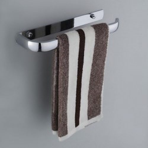 Porte-serviettes contemporain en inox 36c x 13 x 7 cm