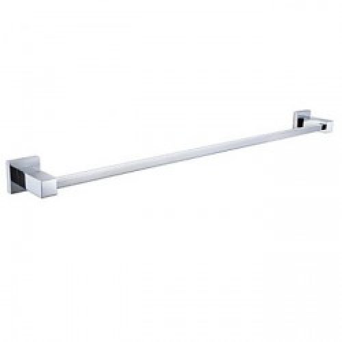Porte-serviettes contemporain en laiton chromé 63 x 6.5 x 4 cm