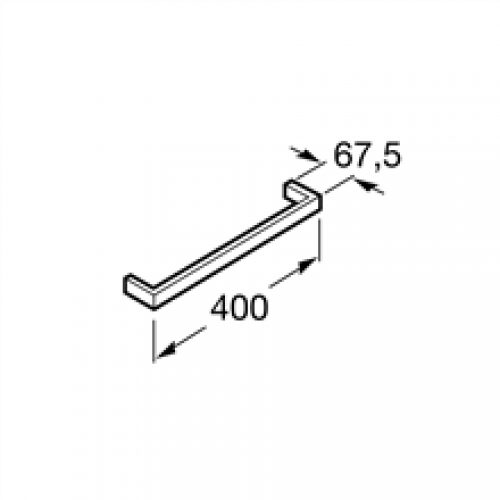 Porte-serviettes de lavabo 40 cm Nuova Roca